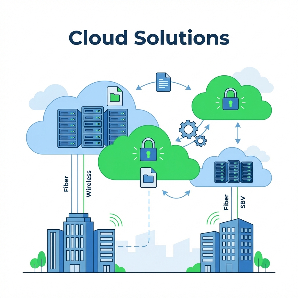 Cloud Solutions Illustration