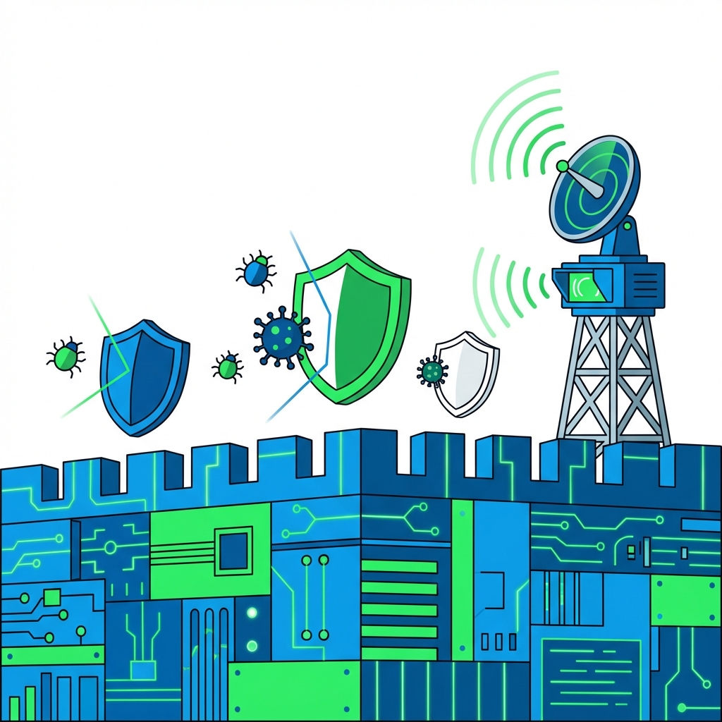 Cybersecurity Solution Illustration