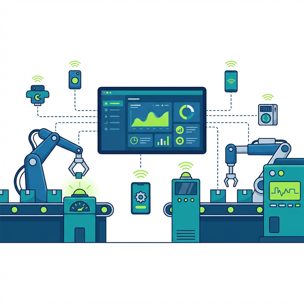 Manufacturing IT Illustration