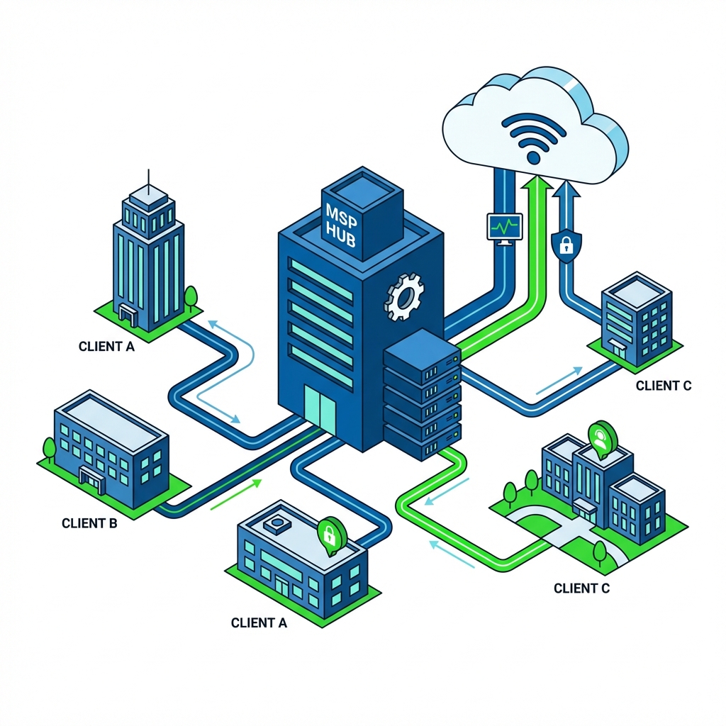 MSP Solutions Illustration