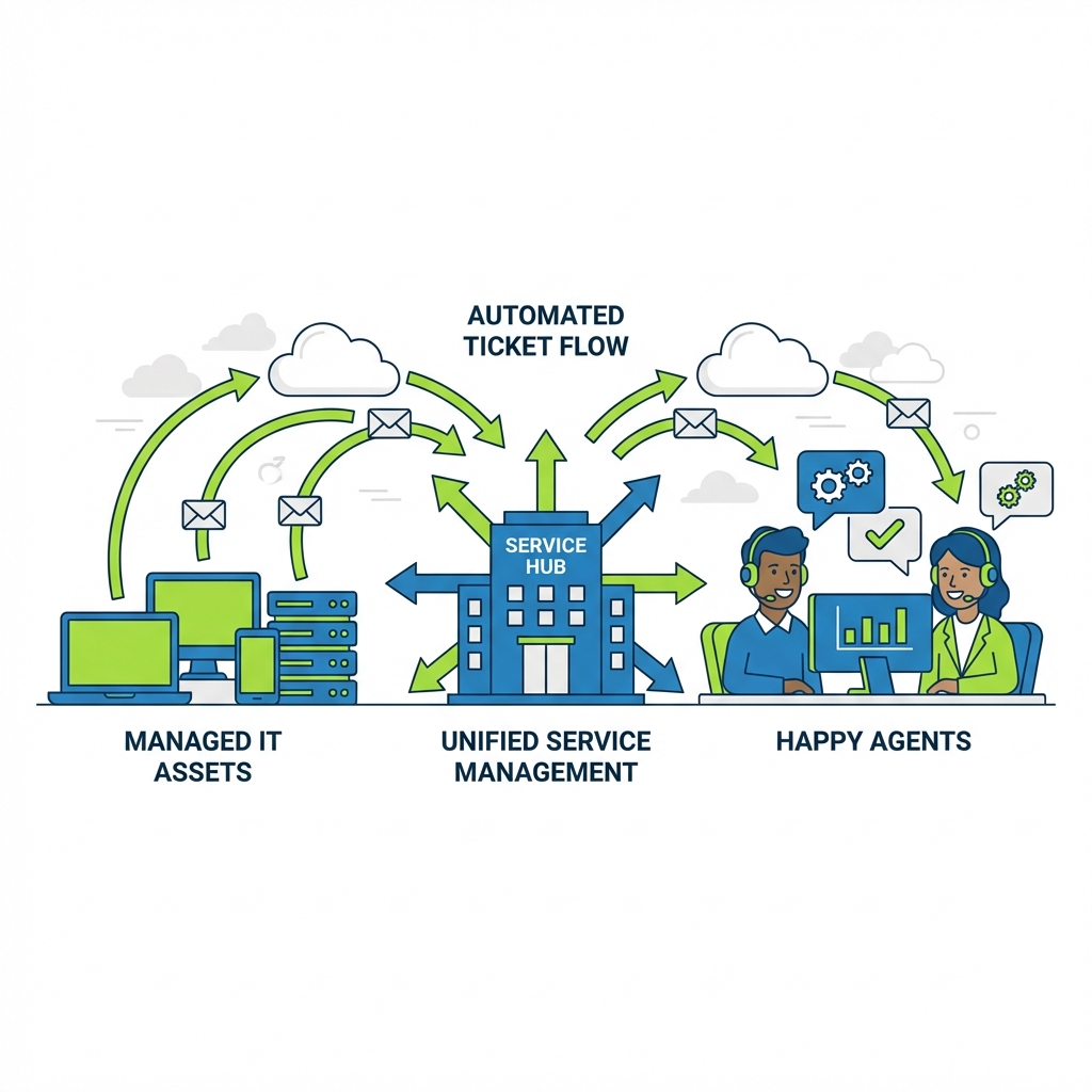 Unified Service Management Illustration